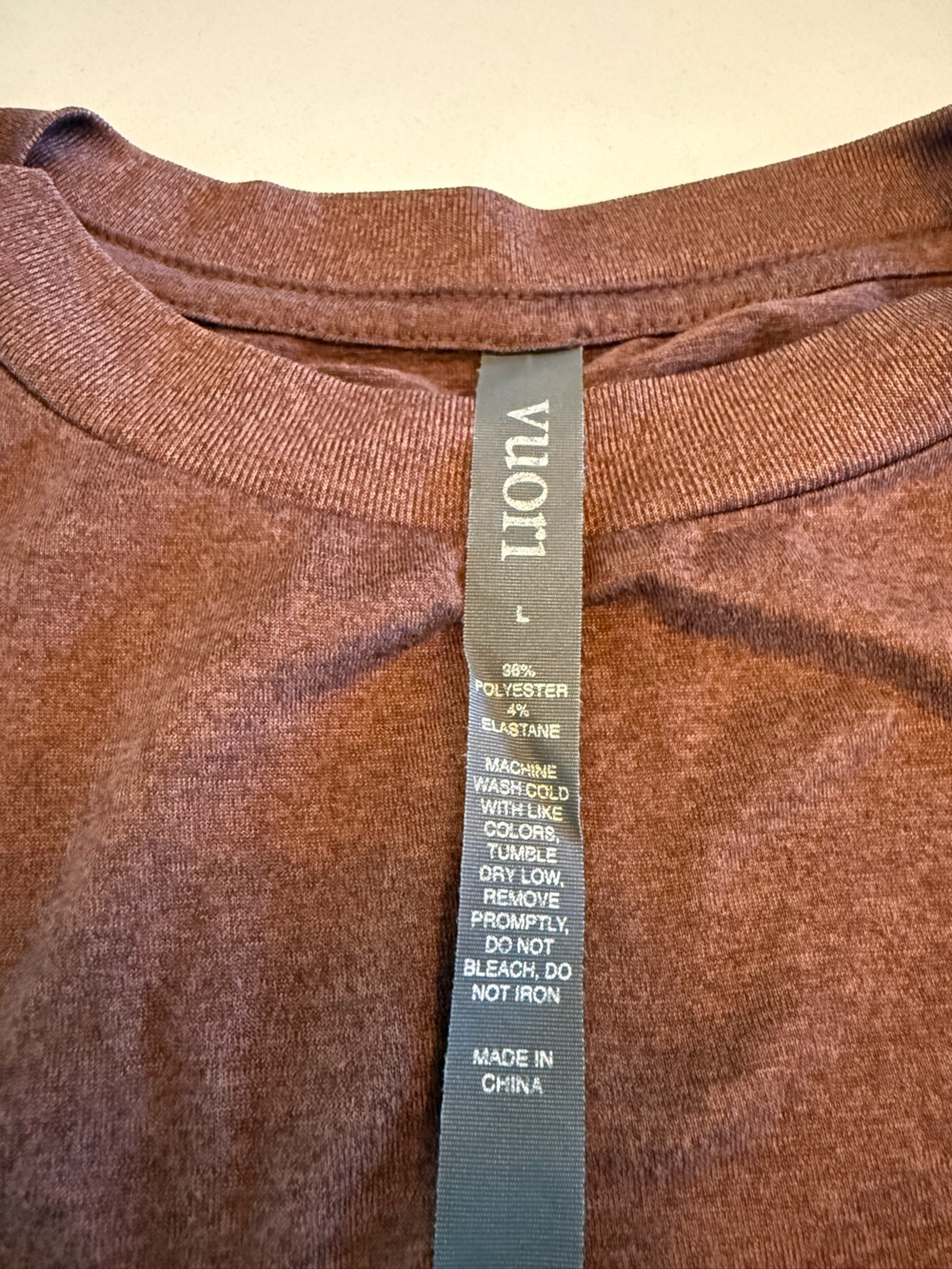 Vuori Daydreamer Long-Sleeve Crewneck in Rich Brown - Picture 3 of 5
